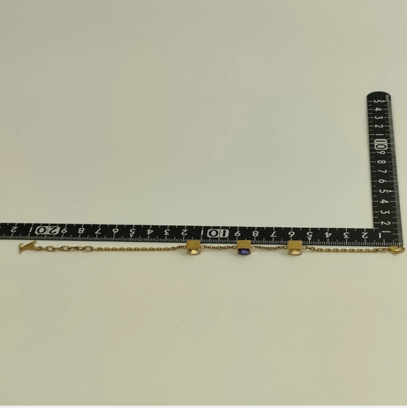 LOUIS VUITTON BRACELET GOLD /PURPLE/ GL1101 - Picture 4 of 13